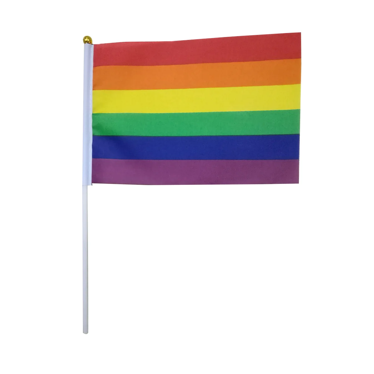 

36 Pcs Rainbow Bunting Banner Hand Waving Flag Banners Gay Pride Small Stick