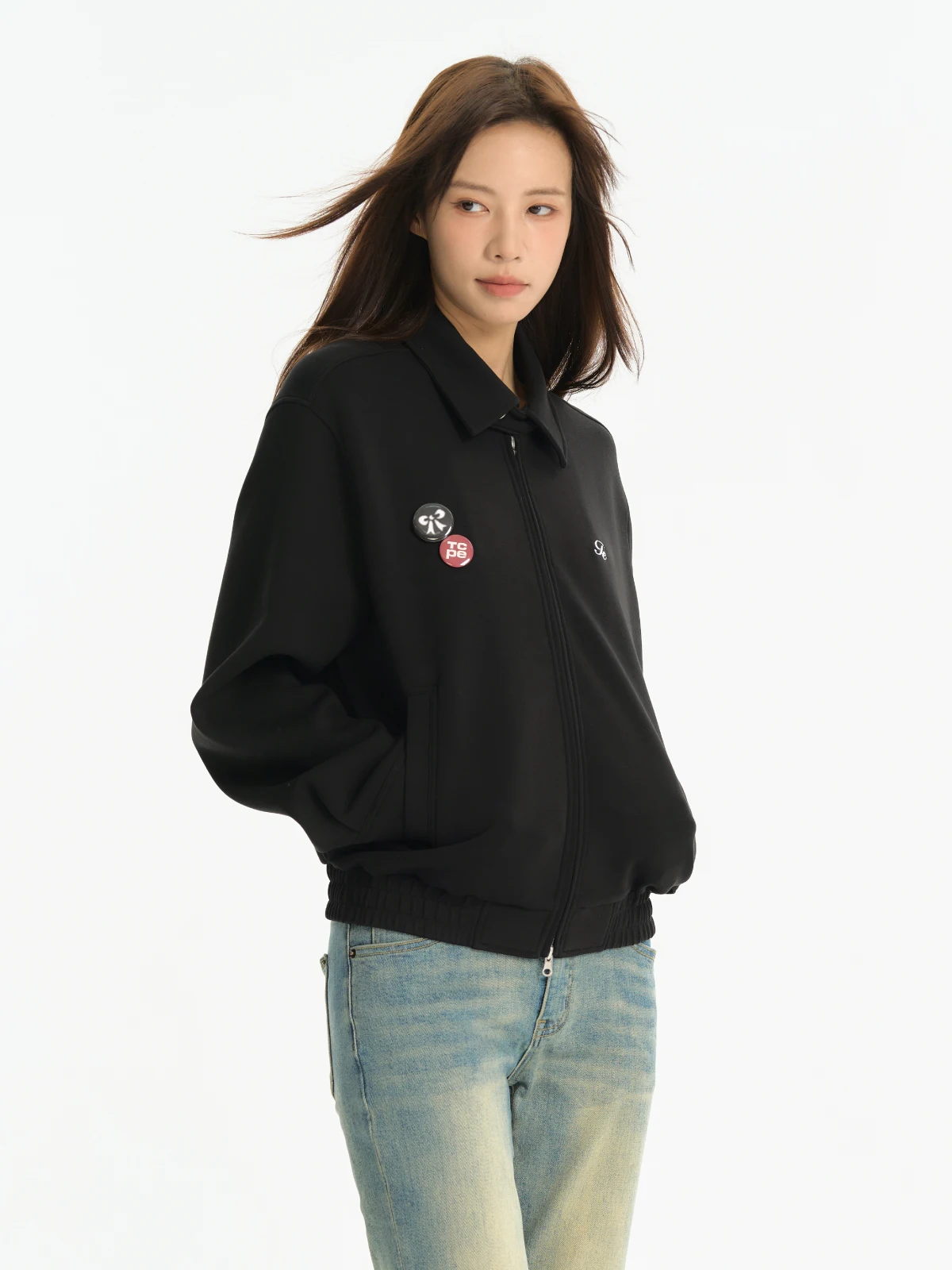 Куртка на молнии с вышивкой Tcpe