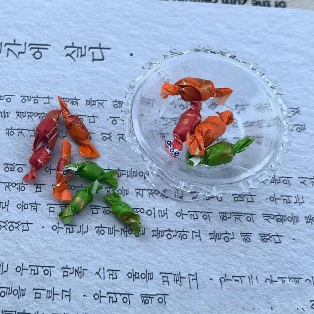 

1 Set High Simulation Lightweight Decorative Role Play Dollhouse Miniature Gummy Candy Model Dollhouse-Food Doll House