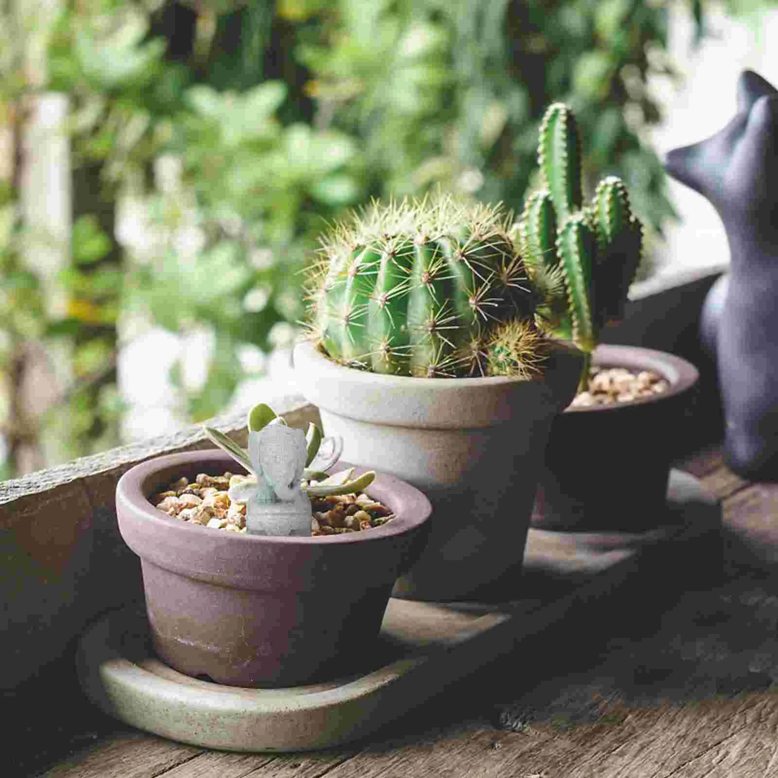 

1 Pair Ornaments Micro Landscape Decor Mini Elephant Decor Elephant Model Adornment Miniature Elephant for Garden Lawn
