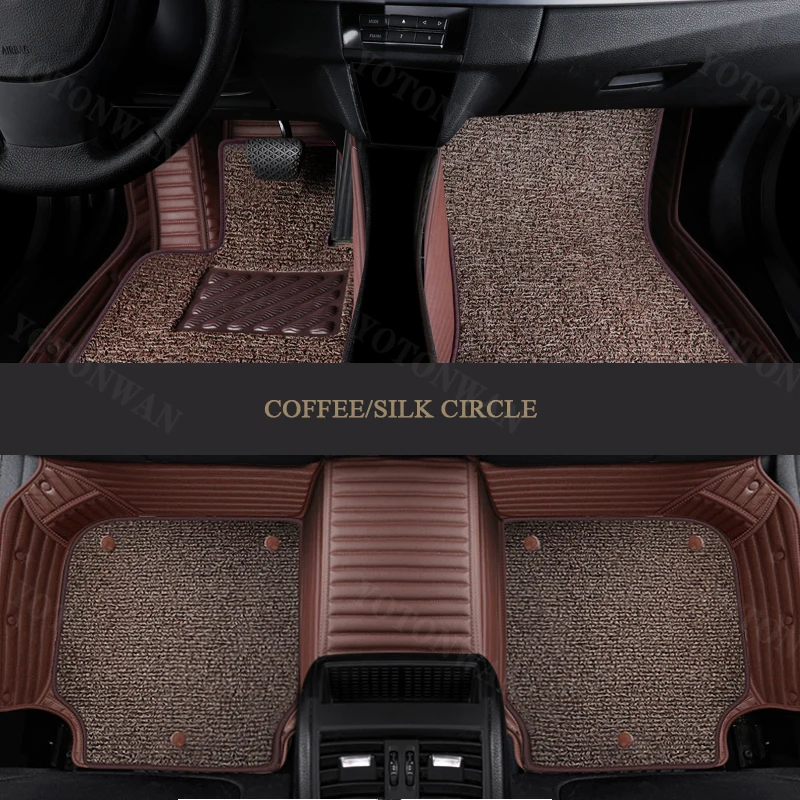 

YOTONWAN Custom Leather Car Foor Mat 100％ For Suzuki All Models Vitara Jimny Swift SX4 2007 2010 2011 Auto Accessories