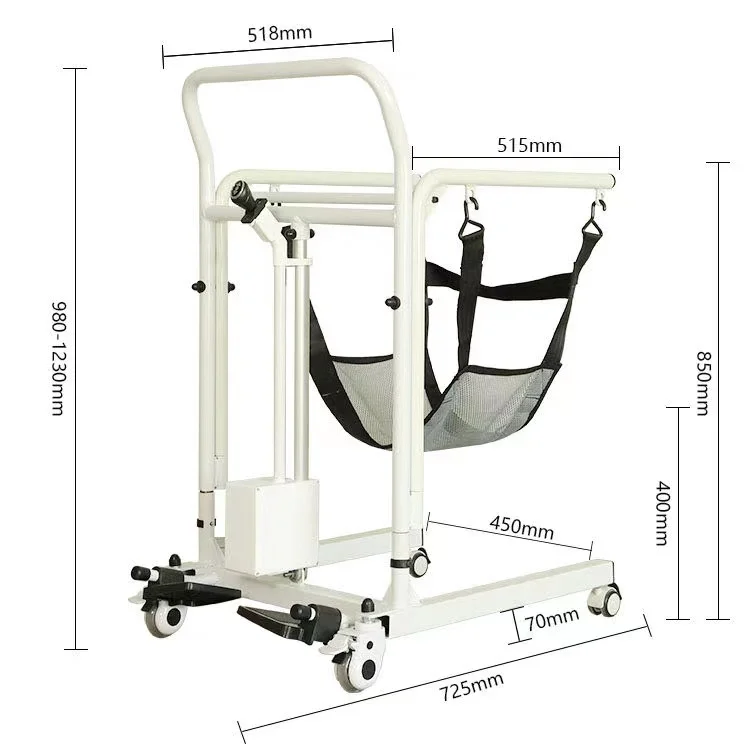 

Electric lifting chair with commode seat transfer chair to bed transport machine for patients waterproof