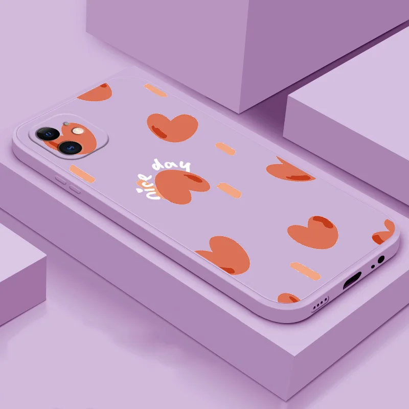 

For iPhone 11 11 Pro 11 Pro Max soft case TPU silicone phone Shell cute back cover case colorful heart phone case
