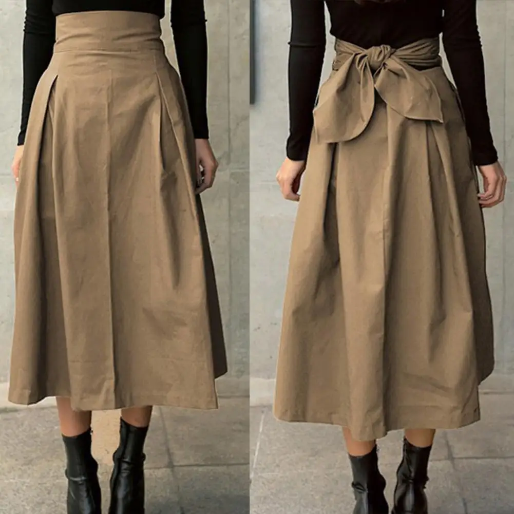 

Women Black Pleated Long Skirts High Elastic Waist Maxi Skirts Casual Summer Skirts Faldas Mujer Harajuku Moda Mujer 2022