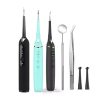 high frequency vibration dental teeth cleaner tartar scraper calculus stains remover teeth whitening oral irrigator mouth mirror