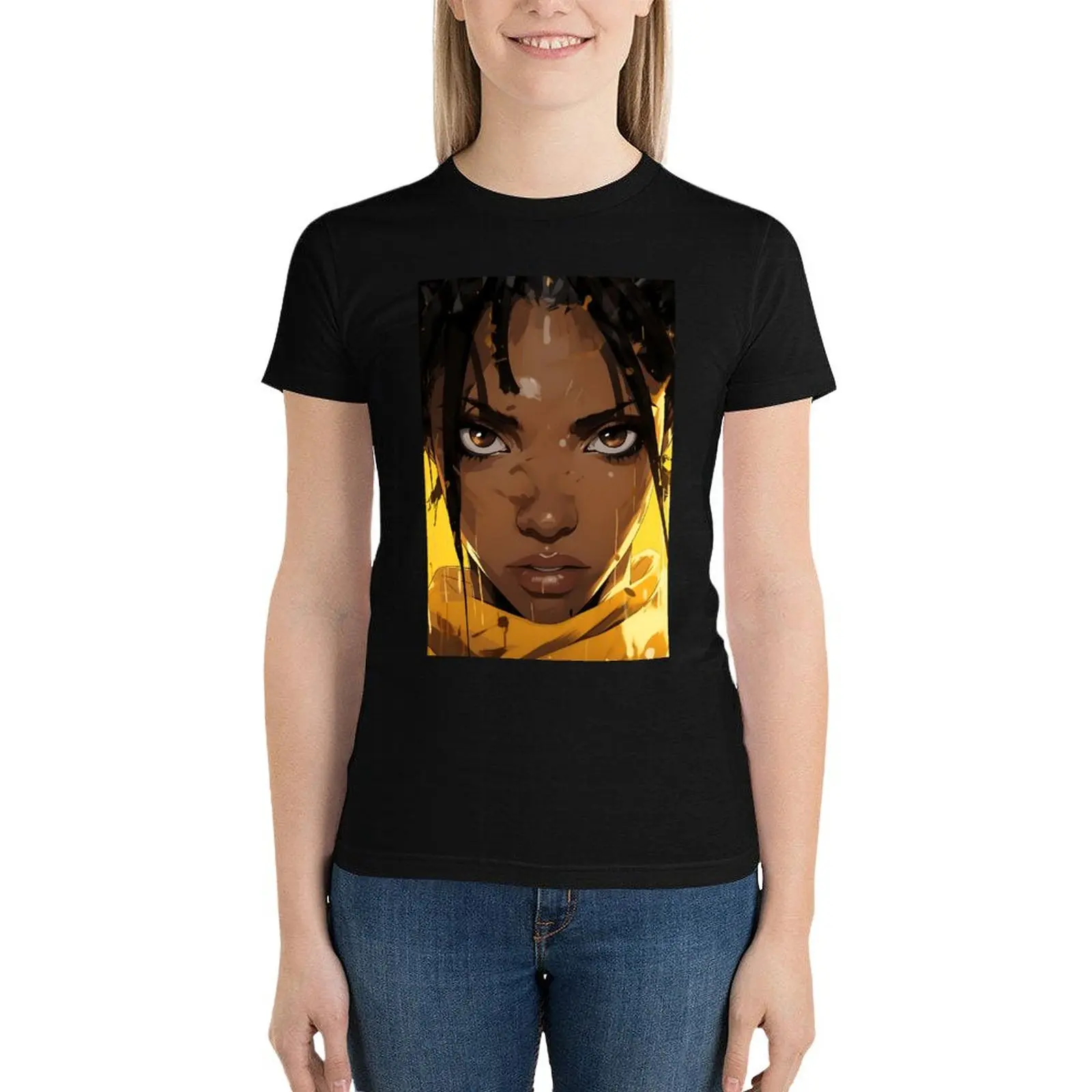 Женская винтажная хлопковая футболка новая серия