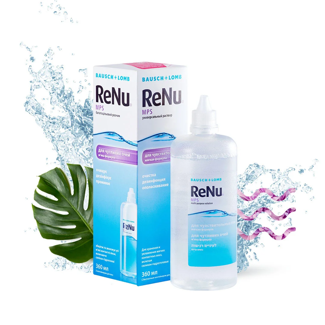 

Renu Bausch & Lomb Contact Lens Solution X2 Renu 360 ML