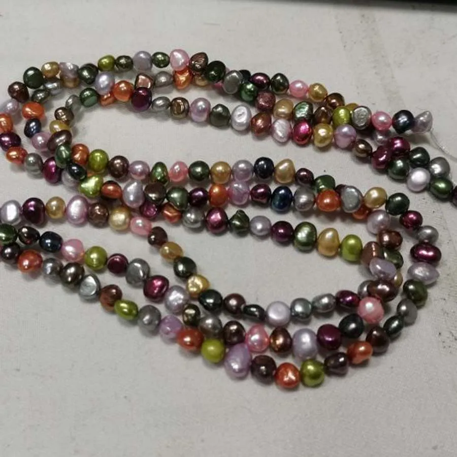 wholesale 20 strings nugget freshwater cultured pearl baroque beads multi-colours | Украшения и аксессуары