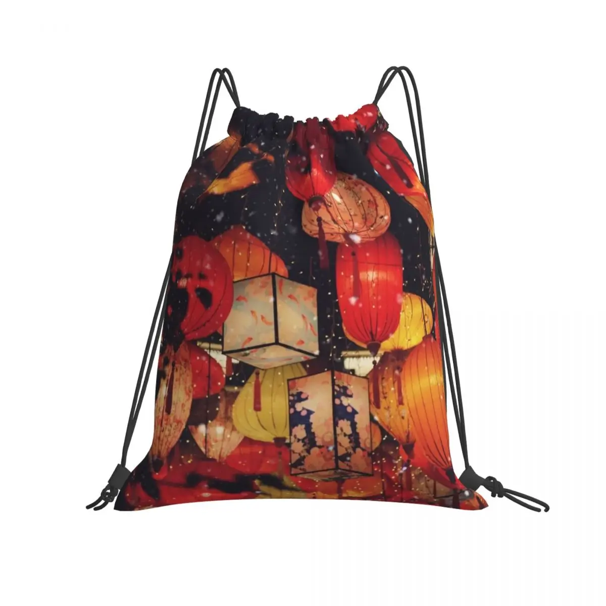 

Transfer printing Portable sports drawstring bag Cycling backpack Fitness shoe storage bag