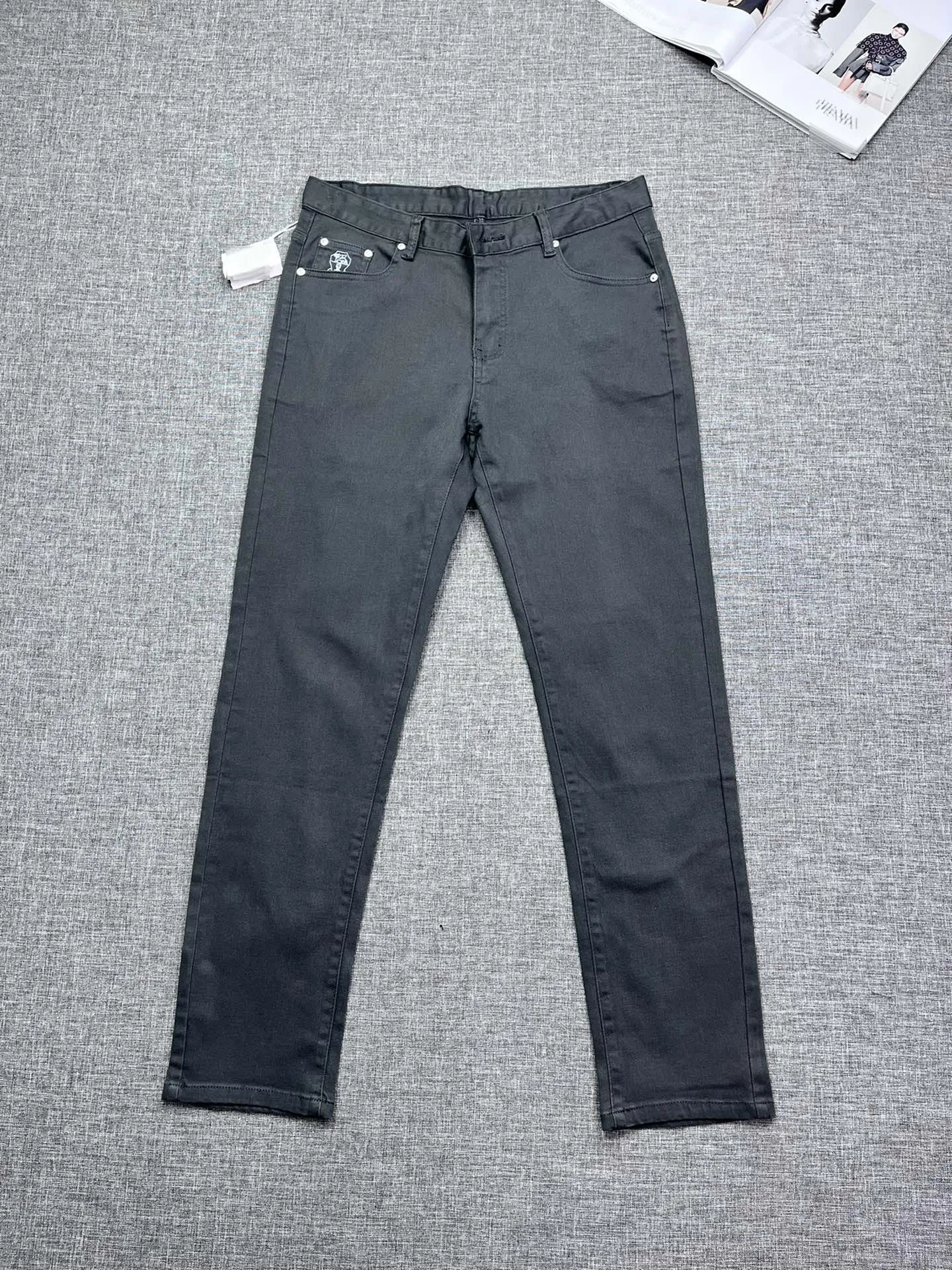 2025 DIKU Мужские бутиковые осенне-зимние новые повседневные джинсы с изысканным