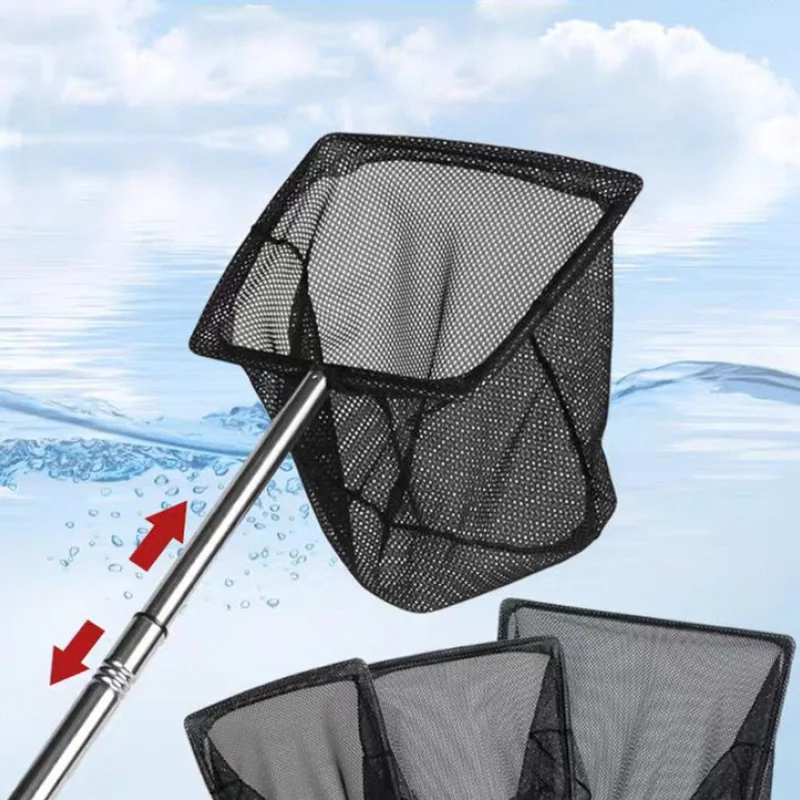 

Выдвижная 3D сетка для ловли креветок аквариум для ловли креветок портативная рыболовная сетка с длинной ручкой Квадратные аксессуары инст...