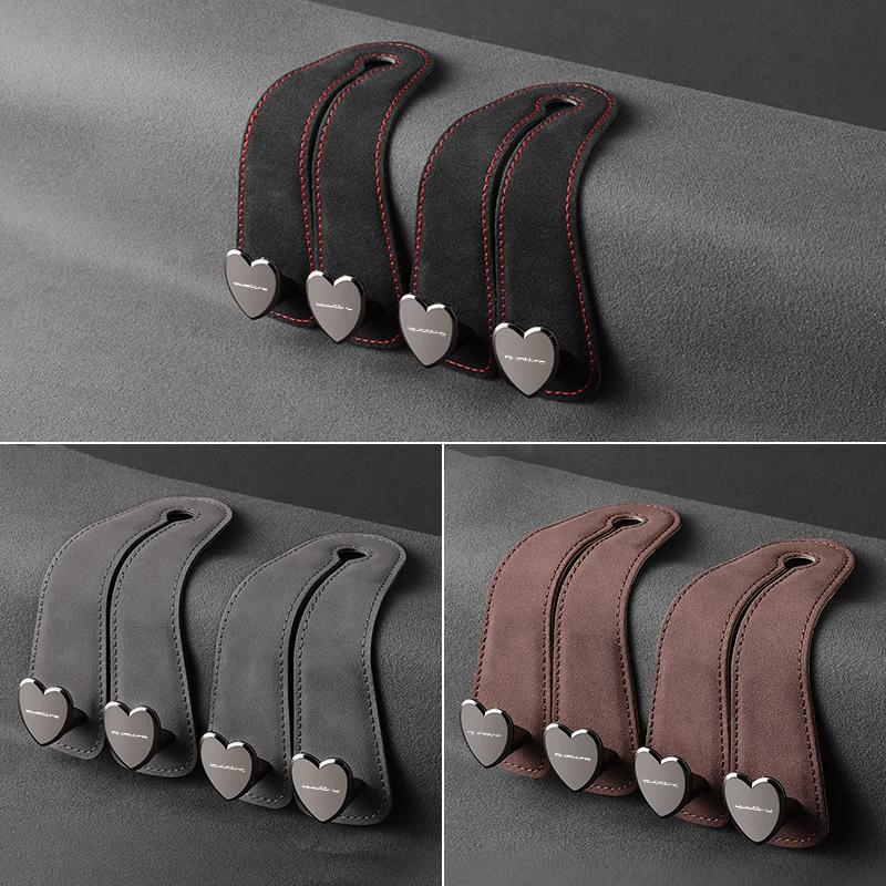 Меховые автомобильные аксессуары на спинку сиденья с двойными крючками для Audi