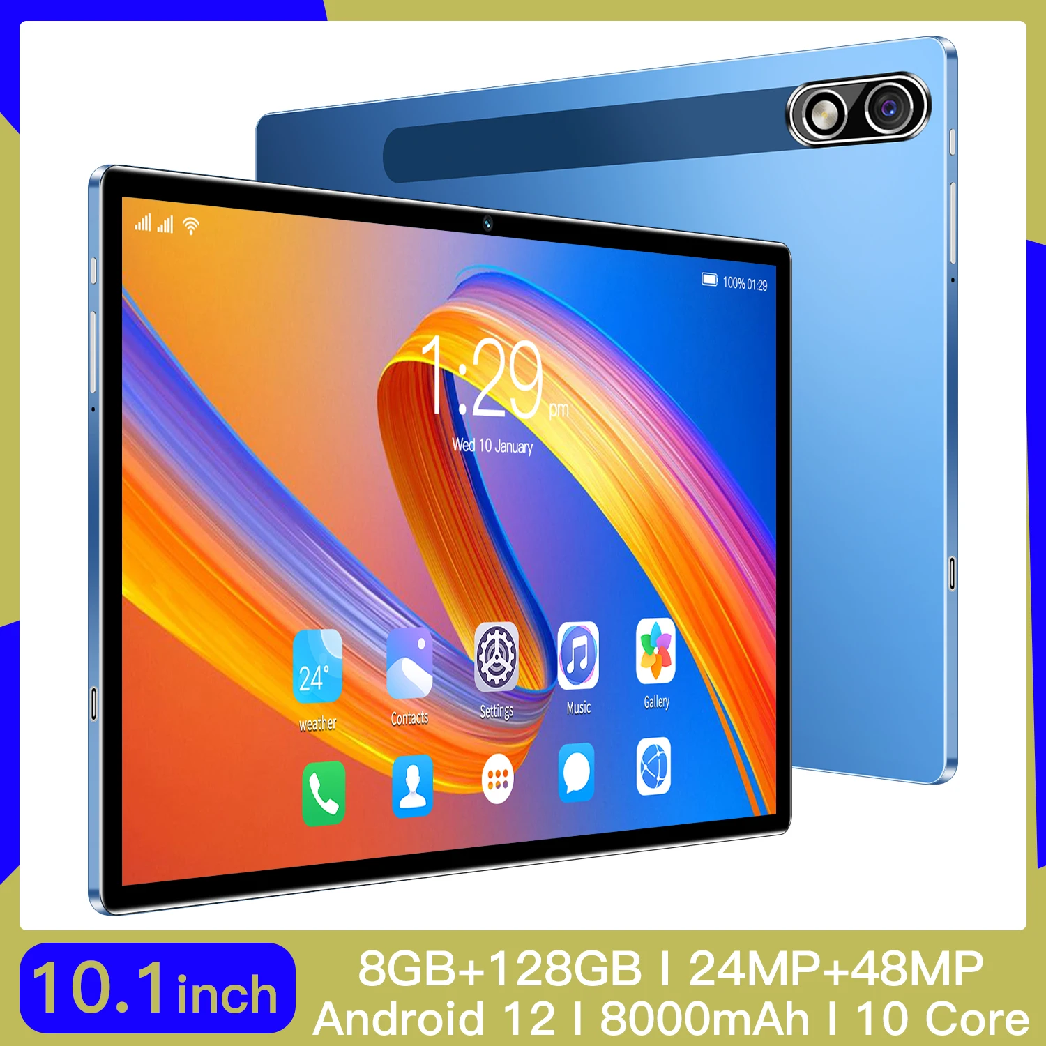 

Teclast MA11 HD10.1" Android11 Tablet 1200*800IPS SC9863A Octa Core 8+128 4G Network AISpeed-up Tablets PC Dual Wifi