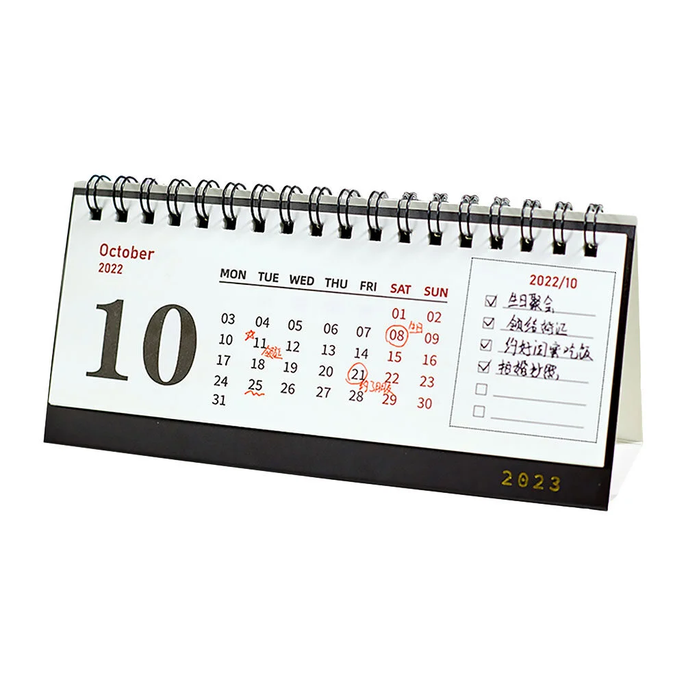 

2023 Desk Calendar Small Decoration Schedule Recording Cartoon Design Adornment