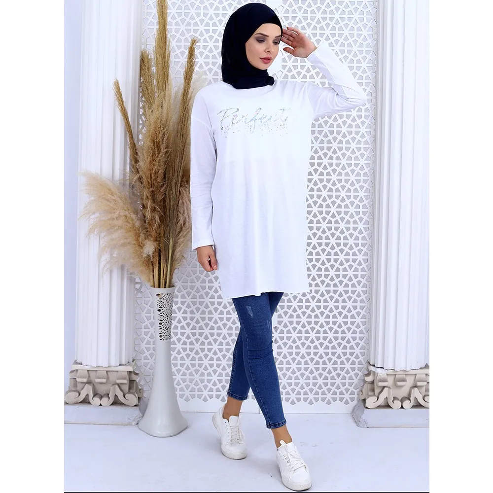 

Белая Туника с принтом Dorlie