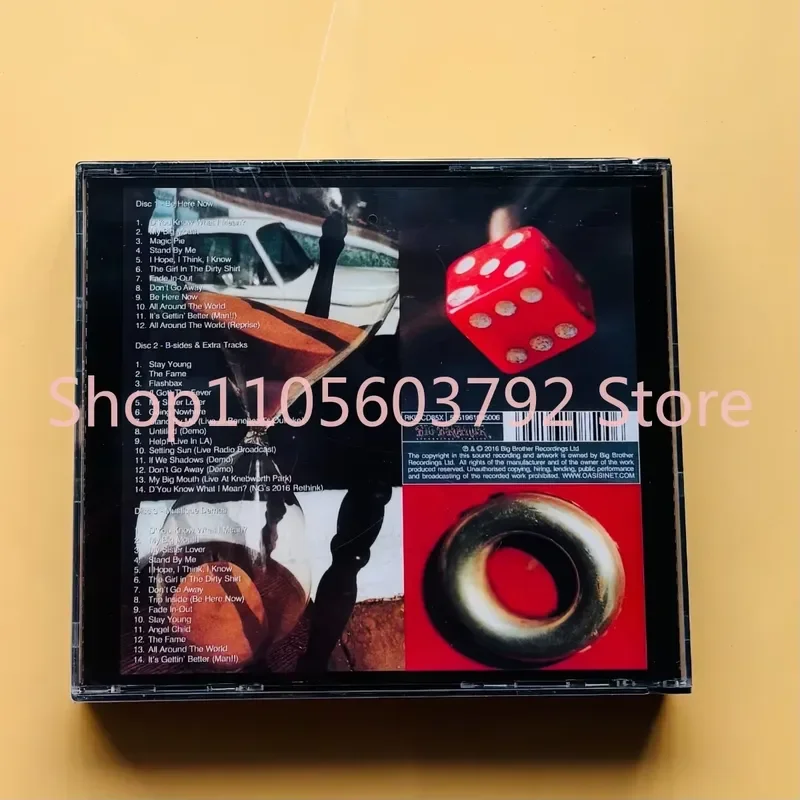 Фото Oasis Be Here Now: Классический альбом в стиле брит-поп на CD с расширенной коллекцией треков для любителей британского рока и коллекционеров музыки №2