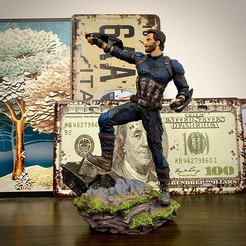 Marvel Мстители Капитан Америка Черная Вдова аниме экшн-Фигурки Коллекционная