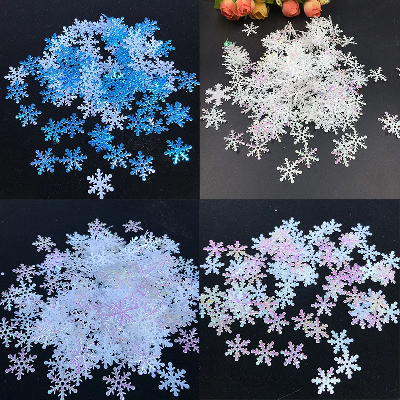 

Декоративные искусственные снежинки, 100/200/300 шт., 2022, рождественские украшения для дома, елочные украшения, новый год Рождественские украшен...