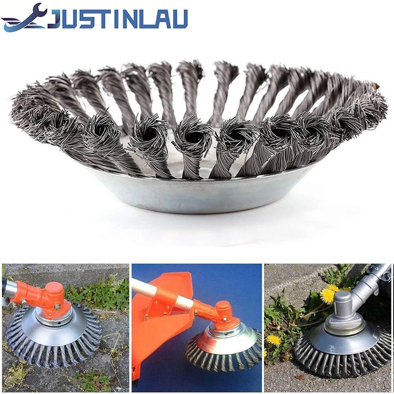 New 150mm/200mm Steel Wire Trimmer Head Grass Brush Cutter Dust Removal Weeding Plate for Lawnmower Long Lifetime and Durable