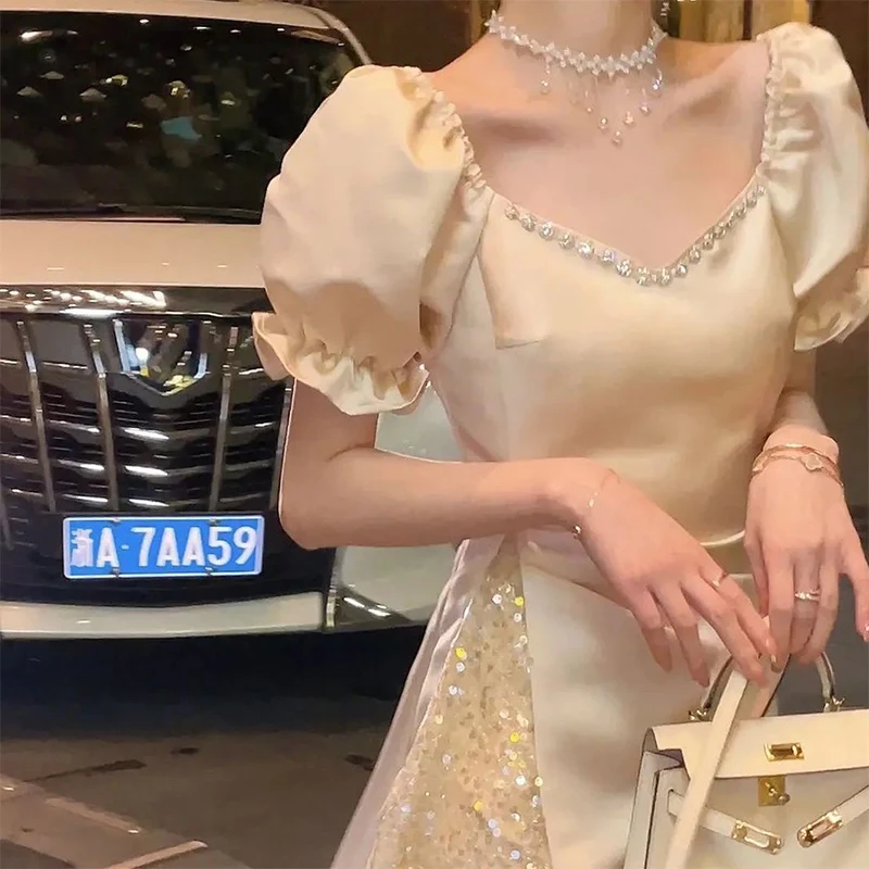 Женское облегающее мини-платье с коротким рукавом элегантное Сетчатое платье