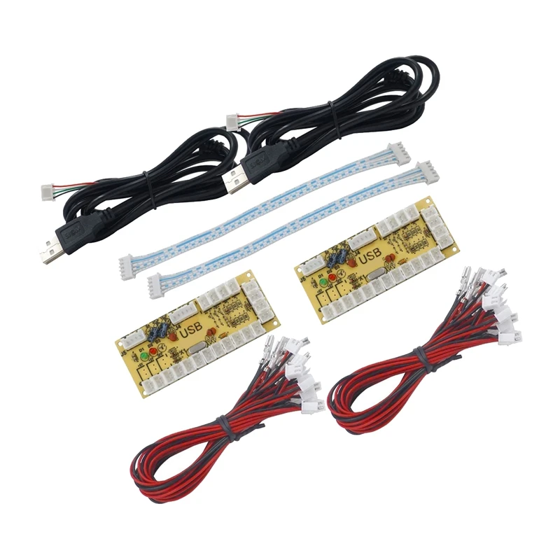 

Контроллер для аркадных игр, USB-кодировщик, Нулевая задержка, 2 игрока, джойстик, кнопка для ПК, MAME для Raspberry Pi Retro