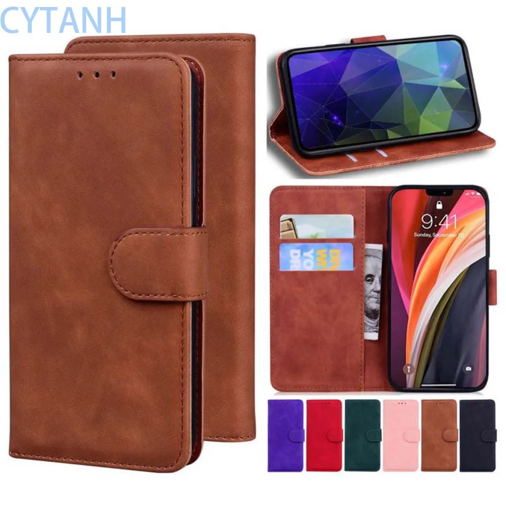 Деловой кожаный бумажник для OPPO Realme A1K U1 C1 C2 C12 C15 C17 Reno 4 Lite 4F A11X A5 A3S A7 2018 A73 A93 AX5 A12E P26F
