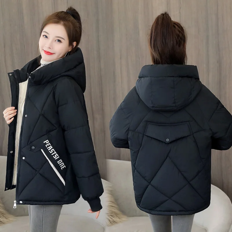Short Thin Down Jacket for Women Demi-season Parka New In Outerwear Spring Hooded Winter Quilted Padded Coat Oversize 2023 Hot