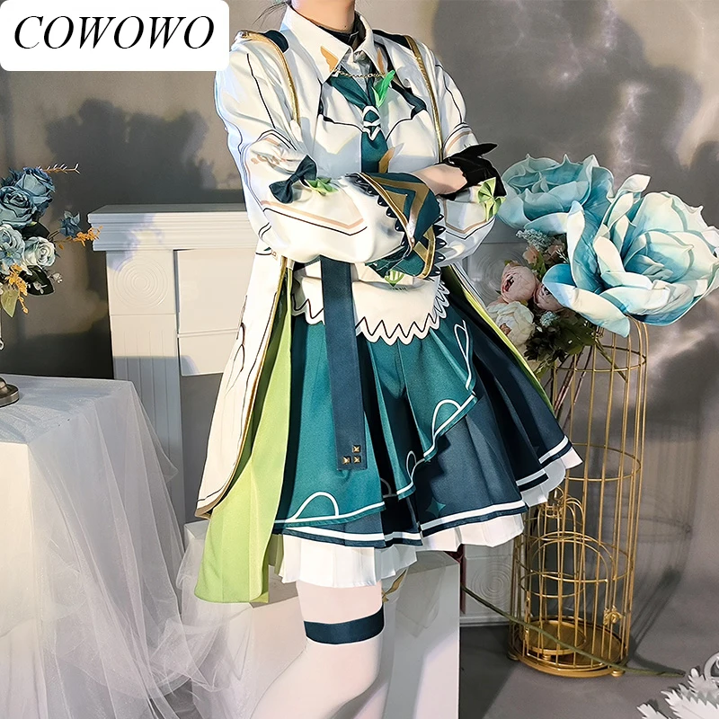 

COWOWO [Customized] Anime! Honkai Impact 3 Theresa Apocalypse Game Suit Lovely Uniform Cosplay Costume Halloween Party Outfit