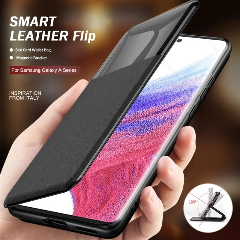 

Кожаный чехол-кошелек для Samsung Galaxy A13 4G 13 33 53 73 A3 A53 A73