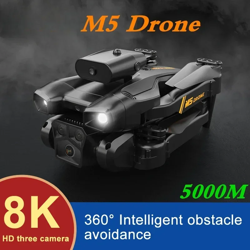

HJ 8K Professional HD Aerial Photography Dual-Camera Original M5 Drone Omnidirectional Obstacle Avoidance DronToy