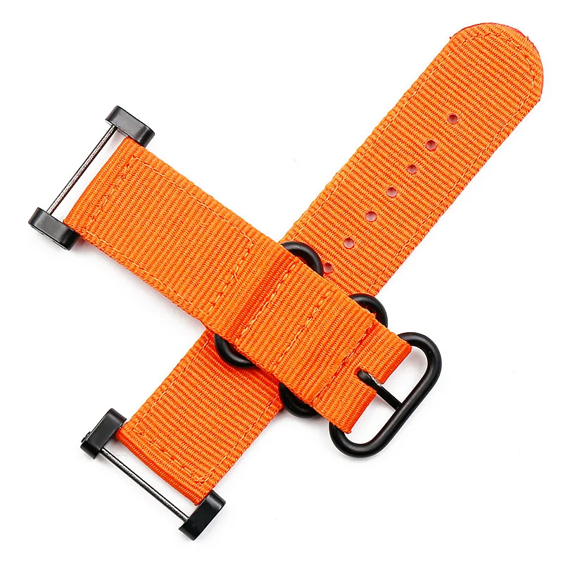 Watch accessories nylon strap pin buckle 24mm for Suunto core outdoor sports waterproof female bracelet men watch band correa