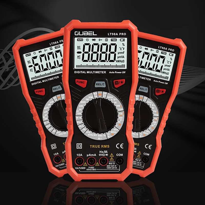 Цифровой мультиметр True-RMS амперметр постоянного и переменного тока вольт Ом