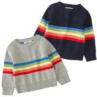 rainbow striped girls kids sweaters winter childrens boys kint autumn baby warm wool tops kids clothes toddler winter clothes