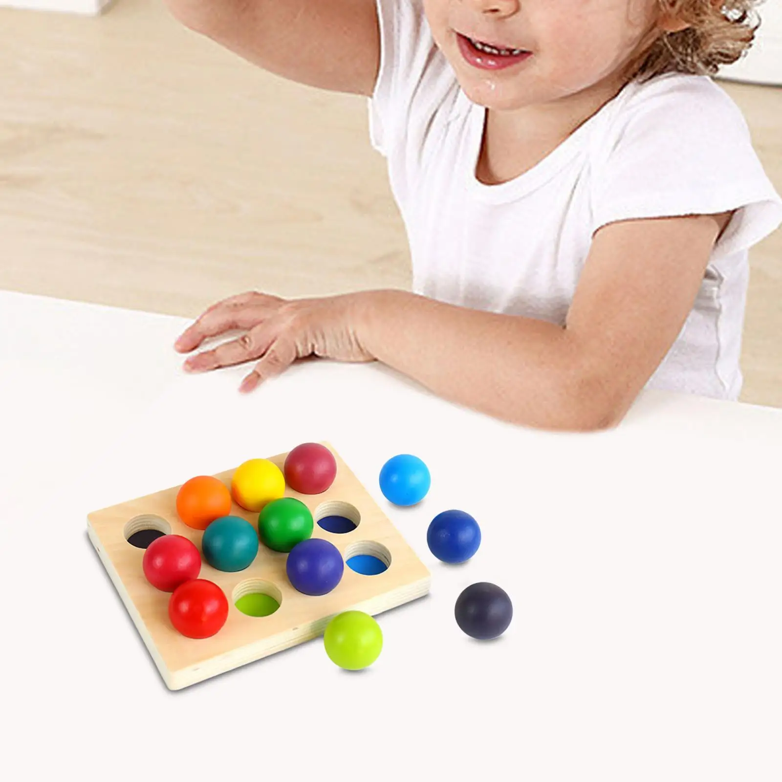 

Montessori Toys Color Sorting Game Age 2 3 4 5 Years Sensory Board Game Training Logical Thinking Fine Motor Skills Peg Board