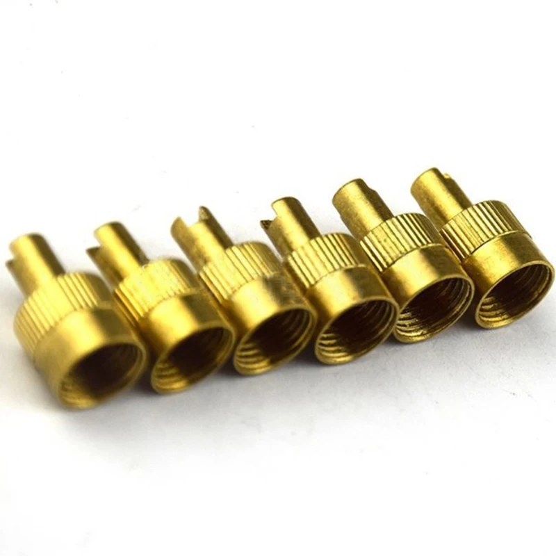 

1pcs Copper Slotted Head Valve Stem Cap For Car Motorcycle Valve Wheel Tyre Tire Valvol Lid Dust Cover Auto Accessory