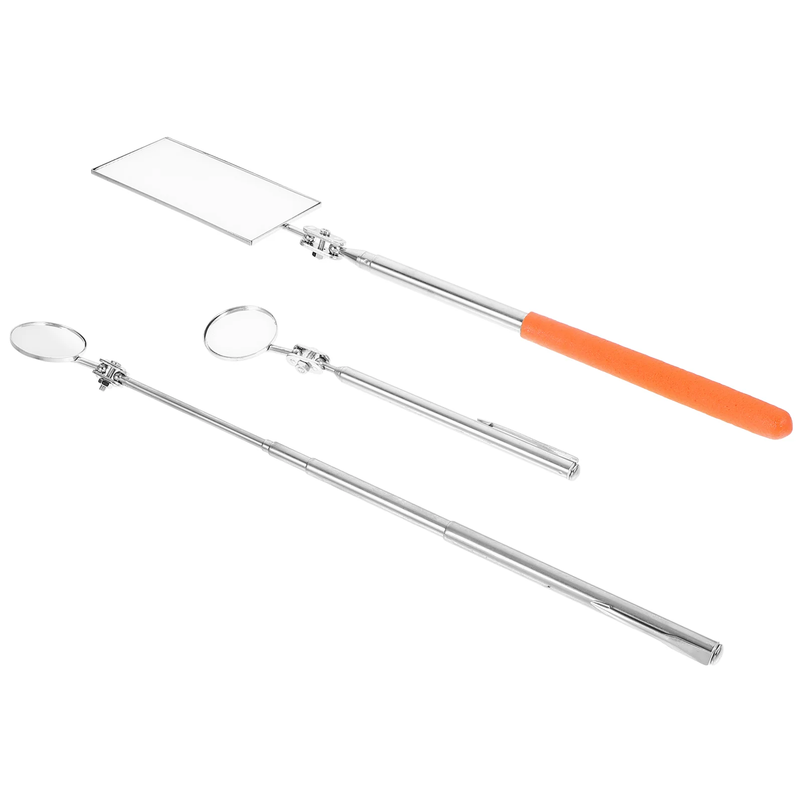 

3Pcs Inspection Mirror Flexible Telescoping Mirror Telescoping Inspection Mirror
