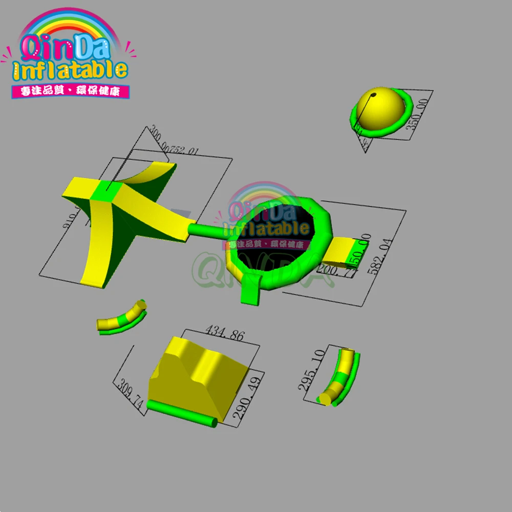 Водные препятствия водные игры для взрослых Надувное оборудование аквапарка
