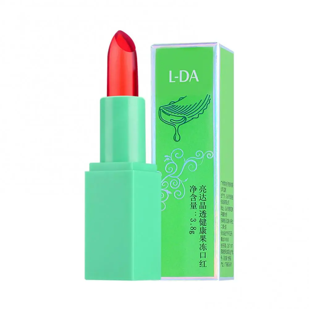 

3 Colors Aloe Vera Gel Jelly Lipstick Lipstick Crystal Color-changing Moisturizing Lasting Lip Glaze Natural Lips Makeup TSLM1