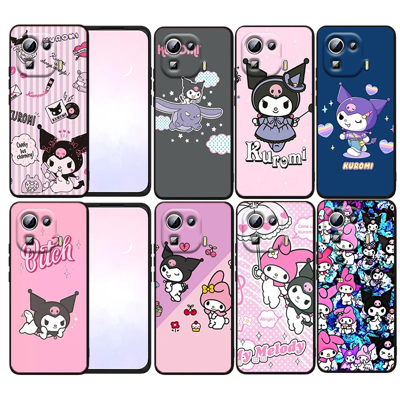 

Cute Cartoon Kulomi Lucky Phone Case For Xiaomi Mi 12X 12 11 11T 11i 10T 10 Pro Lite Ultra 5G 9T 9SE A3 Black Fundas Cover