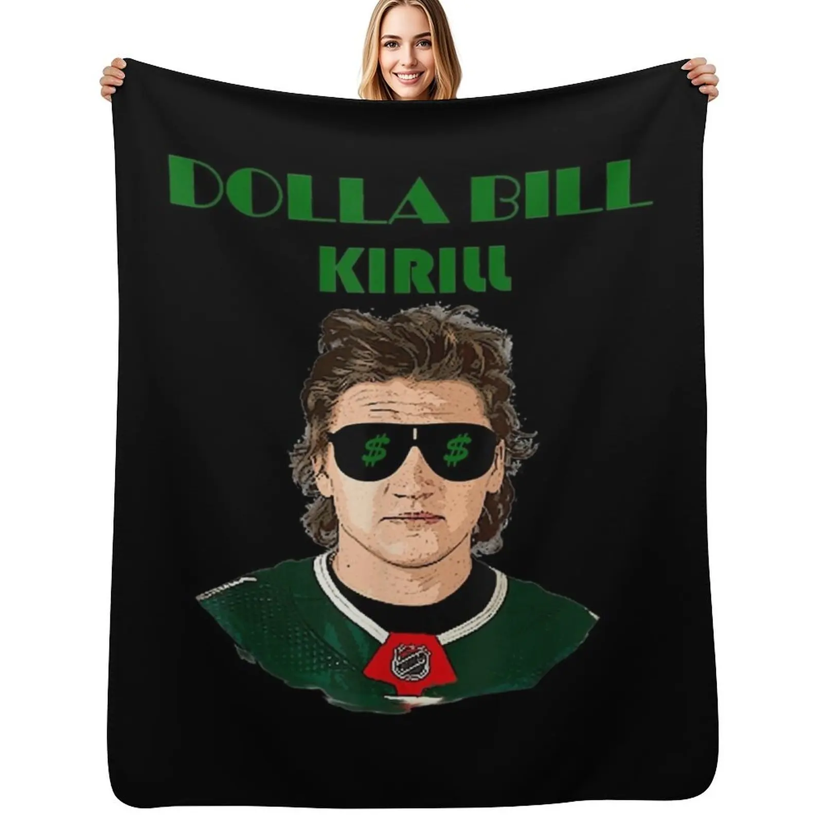 Фото Плед Dolla Bill Kirill, Kirill Kaprizov, мягкий и уютный плед для домашних животных, детей и взрослых №1