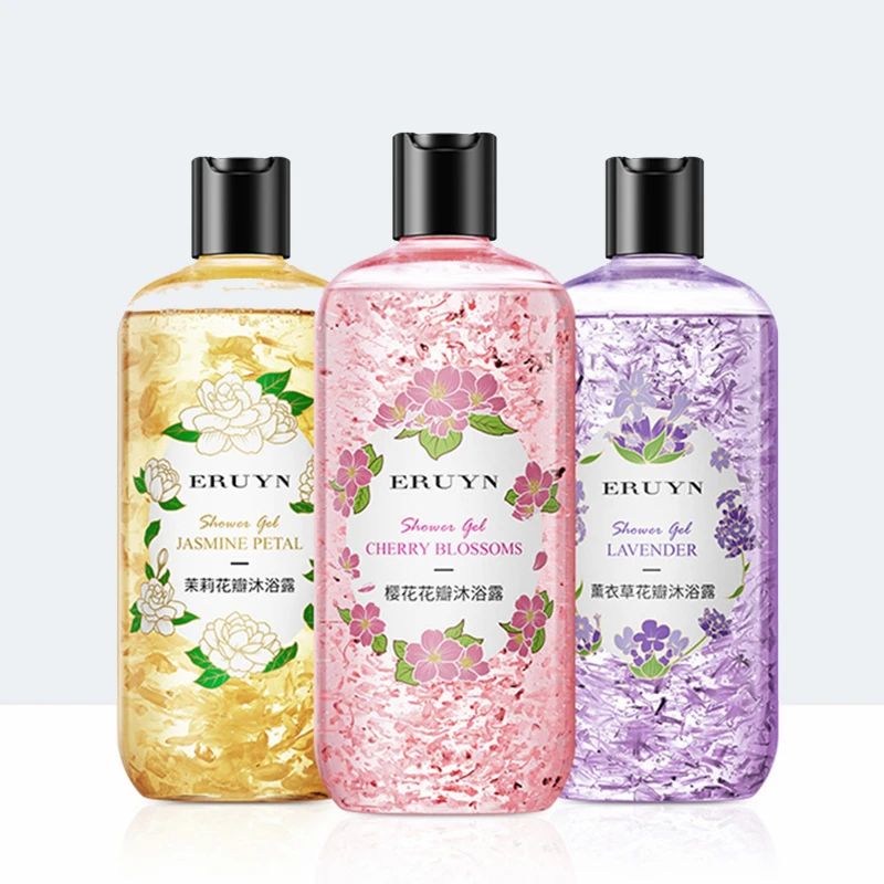 

Jasmine Cherry Blossom Lavender Petals Shower Gel Bath Lotion Refreshing Cleaning Lasting Fragrance Moisturizing Body Wash 500ml