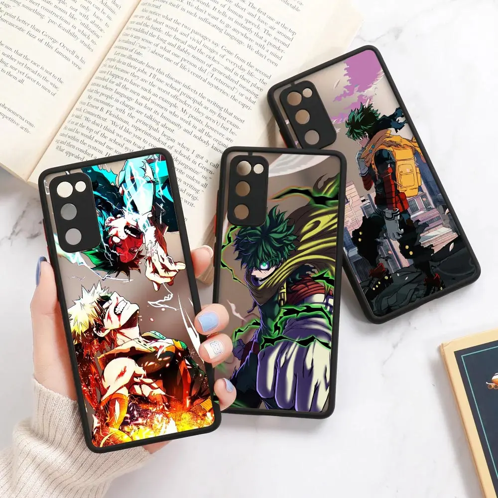 

My Hero Academia Galaxy A53 Phone Case For Samsung A52 A13 A21S A23 A32 A33 A51 A71 A73 Case Clear Matte Cover Deku Bakugo Anime