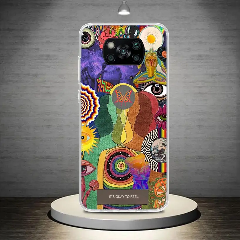 Чехол для телефона Chakra Insist Yoga Xiaomi Poco X6 X7 X5 X4 X3 Nfc F6 F5 Pro F4 Gt F3 M5S M4 M3 M5 Мягкий чехол