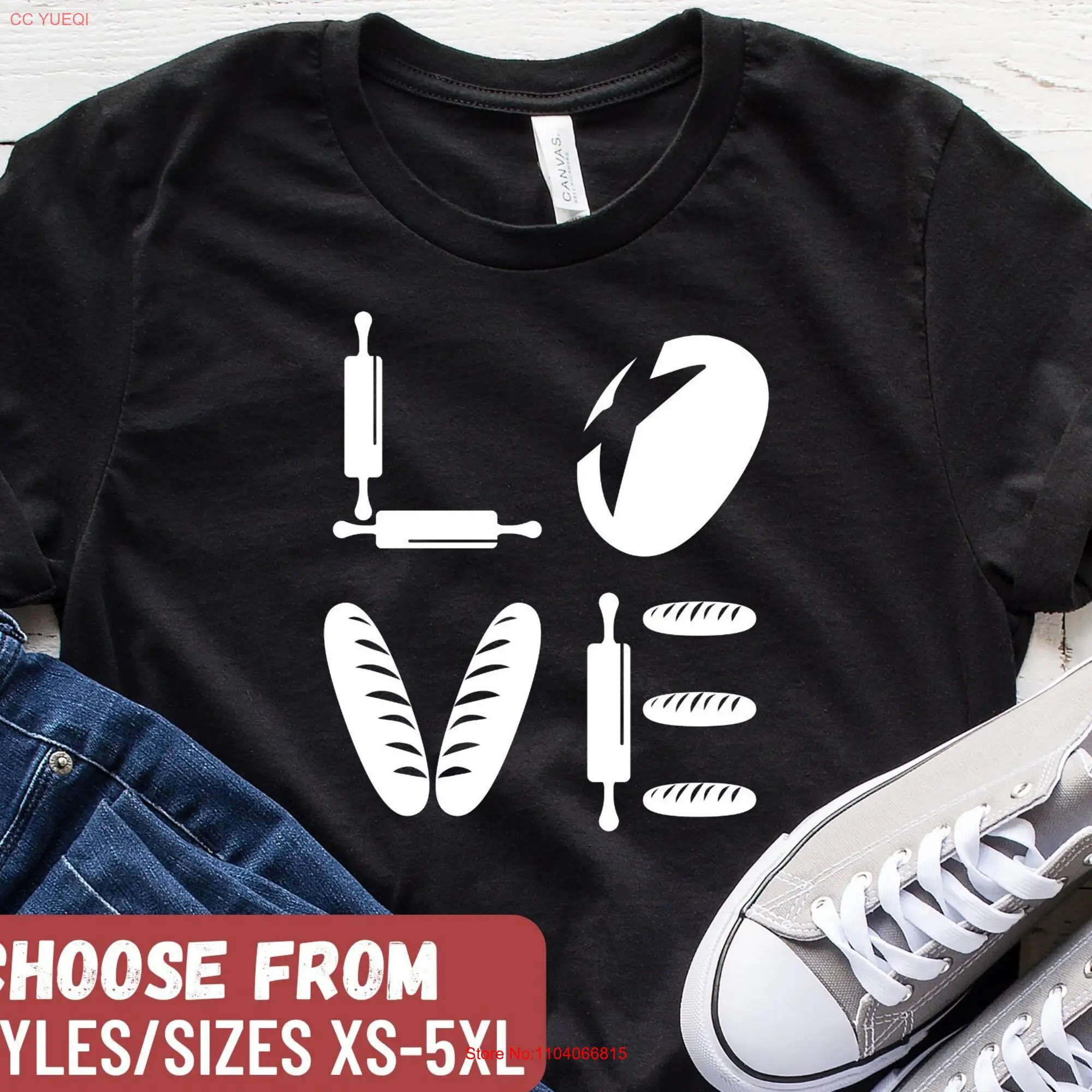 Забавная футболка с длинным или коротким рукавом для выпечки