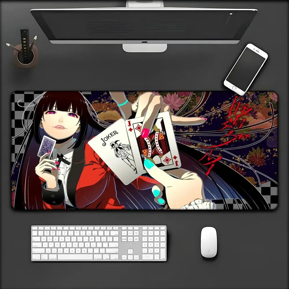 Фото Kakegurui Jabami Yumeko аниме противоскользящая скоростная версия игровая компьютерная клавиатура офисный настольный коврик игровой коврик для мыши №1