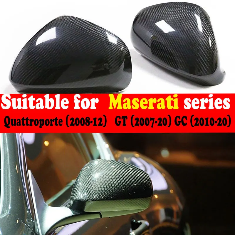 Фото 1 пара углеводов, настоящая для Maserati Gran Turismo y Gran Cabrio cubierta de espejo retrovisor de carbono seco GT GC para №3