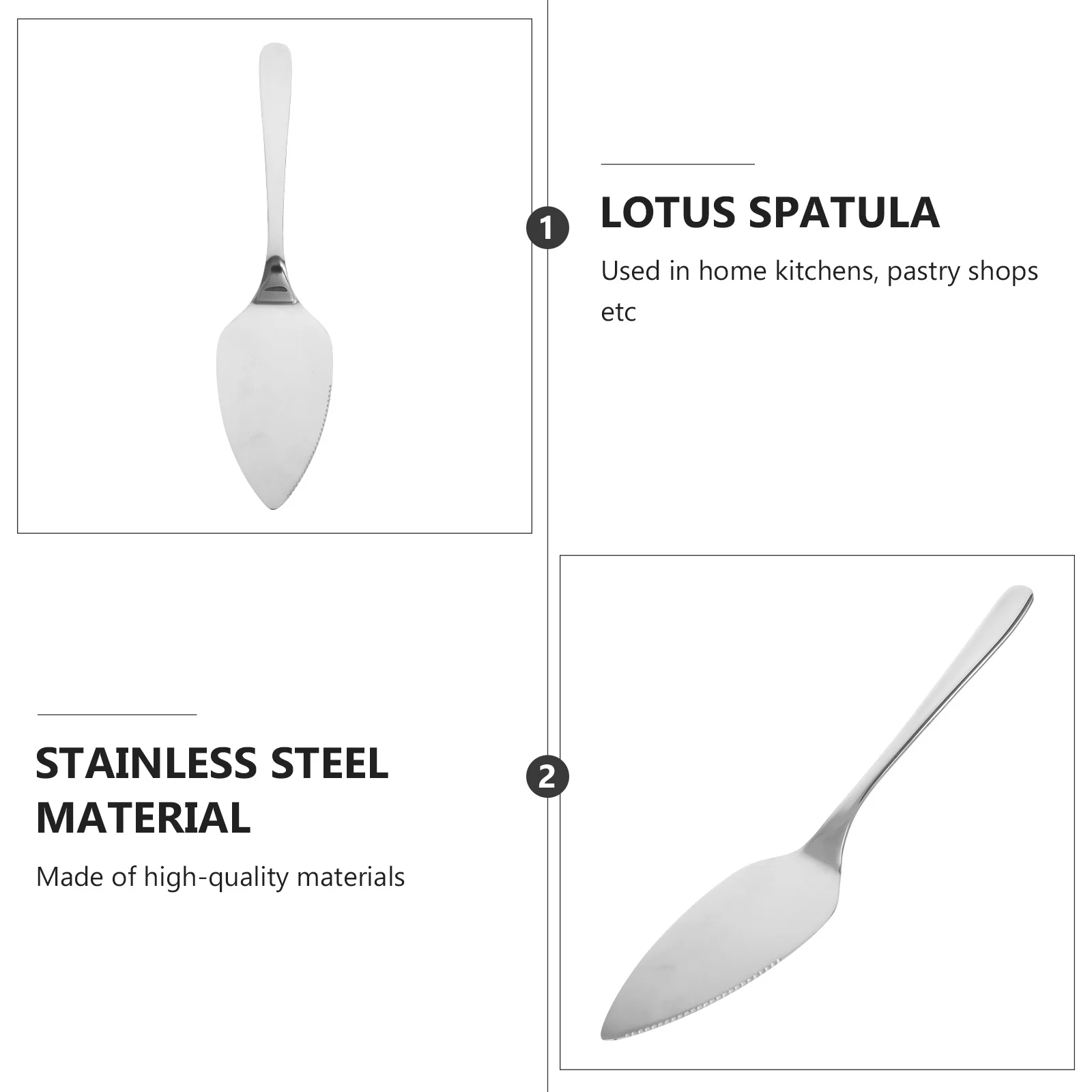 

Spatula Lotus Cooking Eel Metal Kitchen Steak Flipper Spoon Burger Camping Gadget Utensils Angled Home Scoop Grilling Server Pie