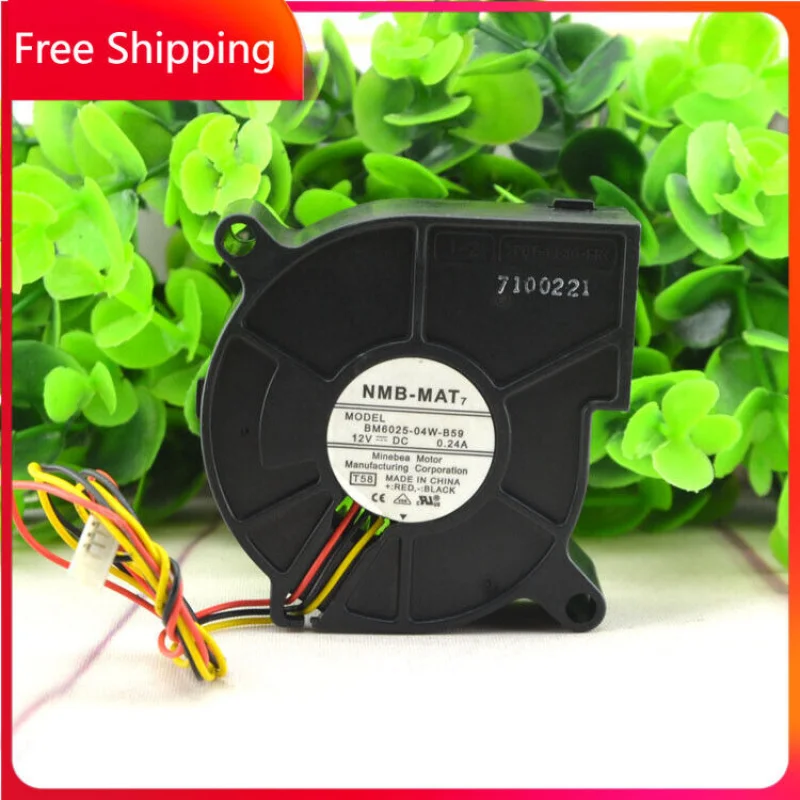 Для NMB BM6025-04W-B59 12V 0.18A 6025 6cm охлаждающий вентилятор