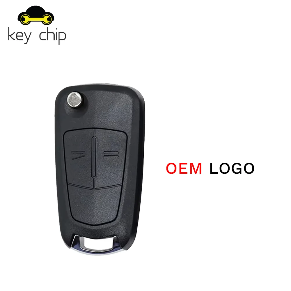 

Чехол для ключа автомобиля KC для Opel Vauxhall Corsa D Astra H Zafira B 2004 2005 2006 2007 2008 2013, оригинальный флип-пульт с логотипом