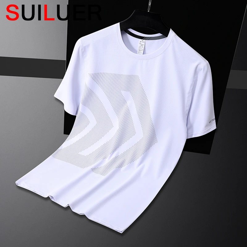 

Men's Sport t Shirt Fitness Sports Training Running Summer Men's T-shirt Round Neck Short-sleeved Body building Sports Tops Tees